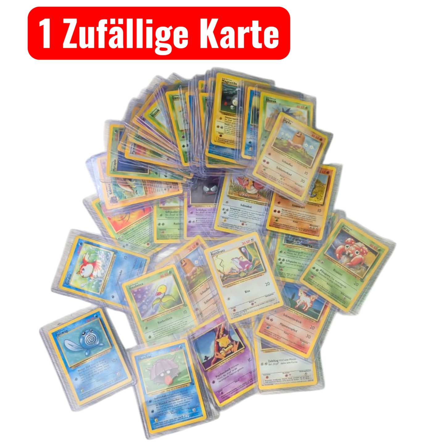 Zufällige Pokémon-Karte – Base Set / Jungle (1x Single) | gebraucht | inkl. Sleeve & Toploader