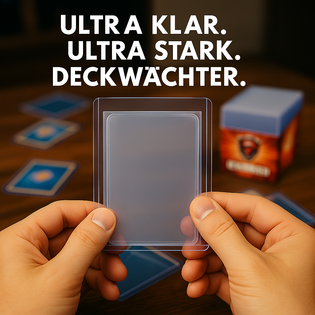 (Leider aktuell Ausverkauft - Der Sturm war zu groß - Bald wieder da!) Toploader Sleeves Set 3"x4" für TCG Sammelkarten 200 im Set